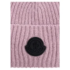 Moncler Huer & Kasketter*Kasket med logo patch Lilla