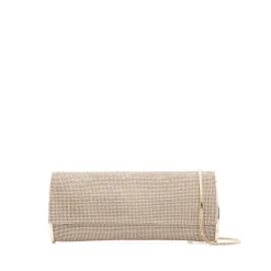 Benedetta Bruzziches Clutch*Kate Crystal Mesh Clutch Beige