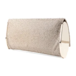Benedetta Bruzziches Clutch*Kate Crystal Mesh Clutch Beige