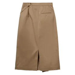 Sofie Schnoor Nederdele*KATRINESW Midi Slå-om Nederdel Beige