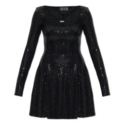 Versace Jeans Couture Kjoler*Kjole med skinnende palietter Sort
