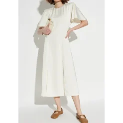 ROTATE Birger Christensen Kjoler*Kjole med slidser Beige