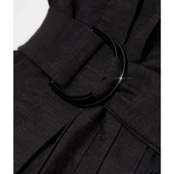 Acler Bluser & Skjorter*Klara Cut-Out Bluse med Bælte Sort