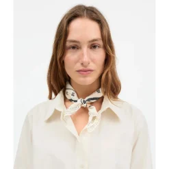 Skall Studio Tørklæder*Klassisk Blomstret Tørklæde Beige