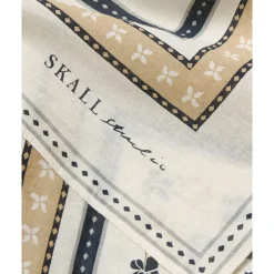 Skall Studio Tørklæder*Klassisk Blomstret Tørklæde Beige