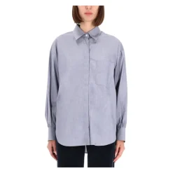 Aspesi Bluser & Skjorter*Klassisk bomuldsskjorte Blå