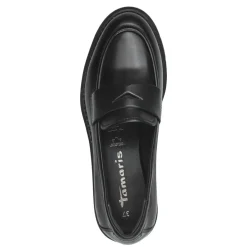 Tamaris Loafers*Klassisk Læder Loafer Sort