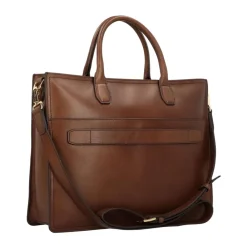 The Bridge Laptop Tasker*Klassisk Læder Messenger Taske Unisex Brun