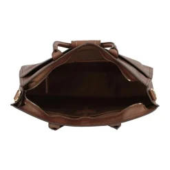 The Bridge Laptop Tasker*Klassisk Læder Messenger Taske Unisex Brun