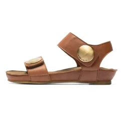 Cashott Sandaler*Klassisk lædersandal - Cognac Brun