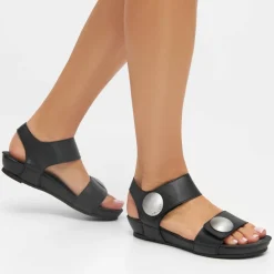 Cashott Sandaler*Klassisk Læder Sandal - AVA Sort