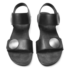 Cashott Sandaler*Klassisk Læder Sandal - AVA Sort