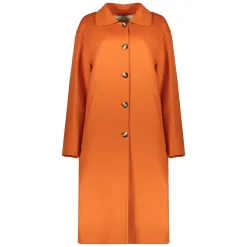 Herno Frakker*Klassisk uldfrakke med to lommer Orange