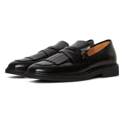 Cesare Gaspari Loafers*Klassiske frynsemokkasiner Sort
