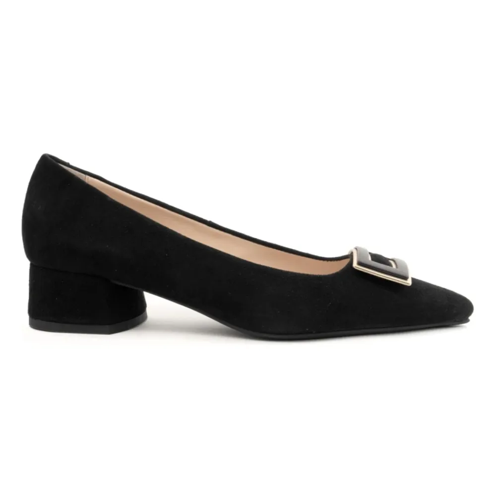 Sergio Moretti Pumps|Stiletter*Klassiske e Mid Hæl Pumps Sort