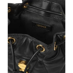 Versace Rygsække*Kleio Quilted Nappa Backpack Sort