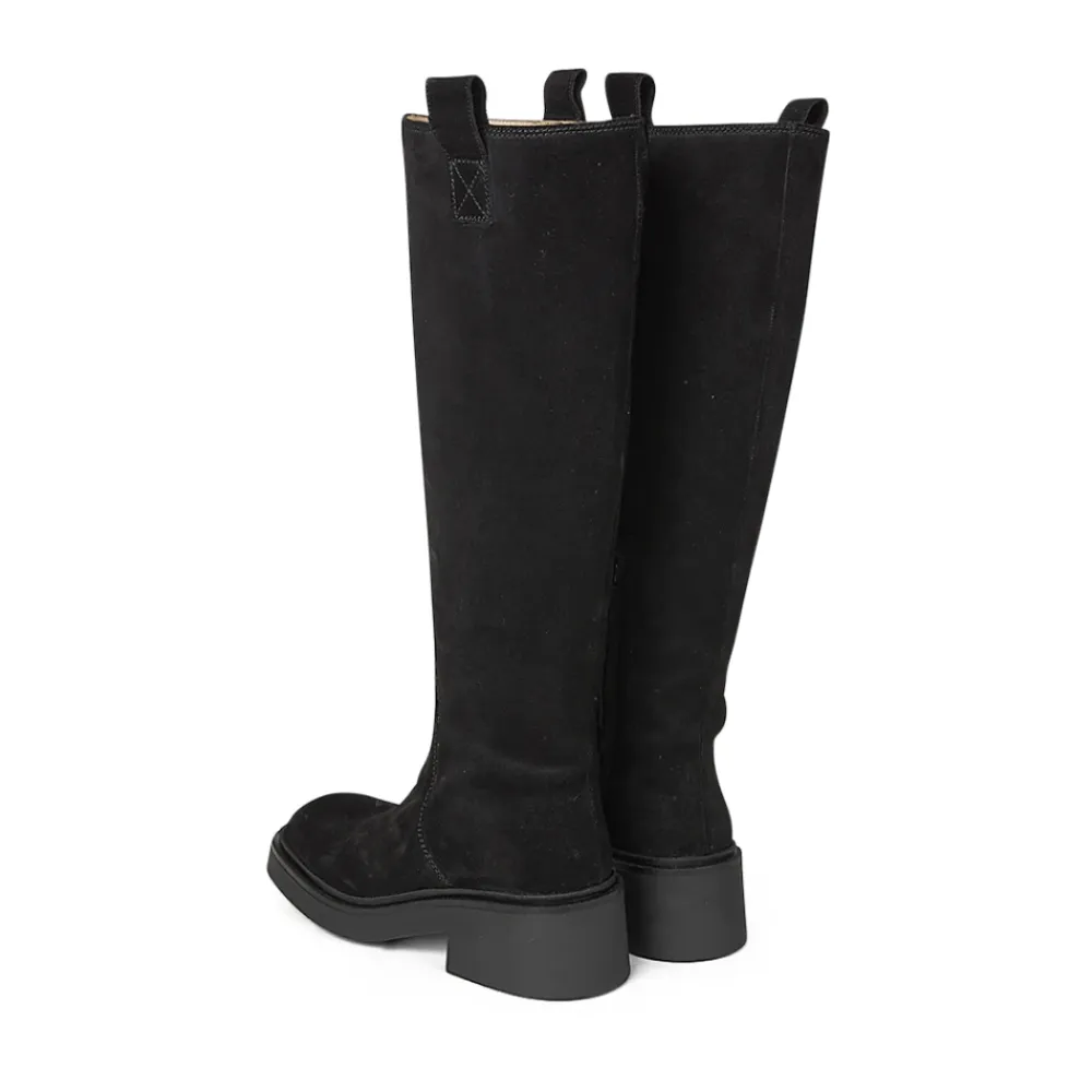 Angulus Støvler*Knæhøj Ruskindsstøvle - Sort