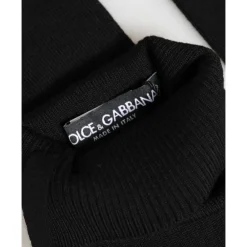 Dolce & Gabbana Handsker*Knitted Fingerless Gloves Sort