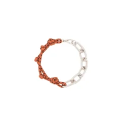 PLAN C Smykker*Knotted Cord Chain Necklace Brun