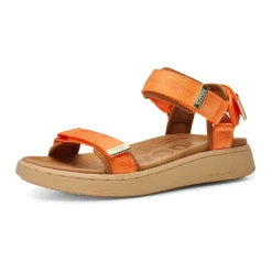 Woden Sandaler*Komfortabel sandal i tekstil og gummi Orange