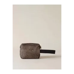 Borbonese Toilettasker*Kompakt Nylon Toilet Taske Brun