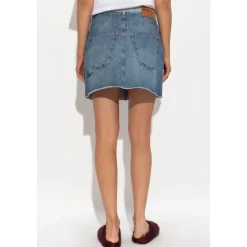 Marni Nederdele*Kort denim nederdel med logo Blå