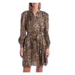 Zadig & Voltaire Kjoler*Kort kjole med dyreprint Brun