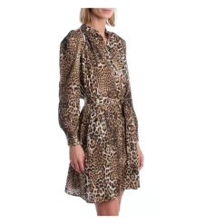 Zadig & Voltaire Kjoler*Kort kjole med dyreprint Brun