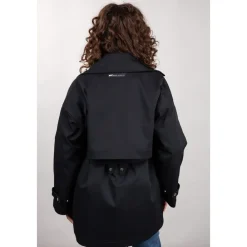 OOF Wear Frakker*Kort Trenchcoat Sort