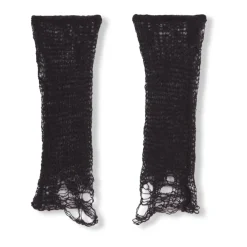 Cortana Handsker*Korte Åbne Strikhandsker Sort