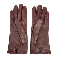 Dolce & Gabbana Handsker*Korte Burgunder Læderhandsker Rød