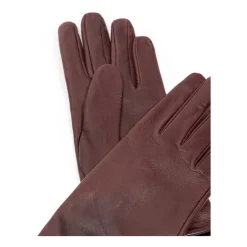 Dolce & Gabbana Handsker*Korte Burgunder Læderhandsker Rød