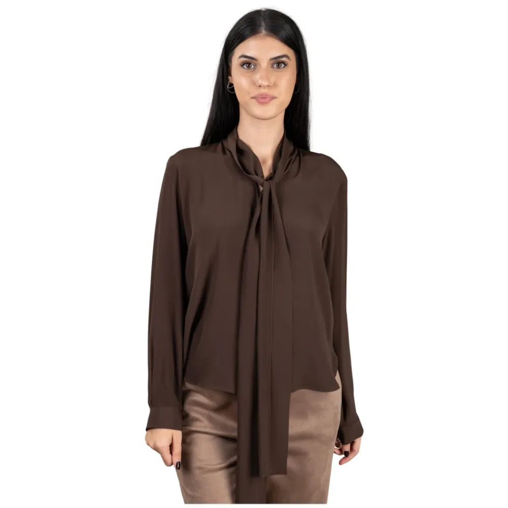 Seventy Bluser & Skjorter*Kortærmet Bluse Brun