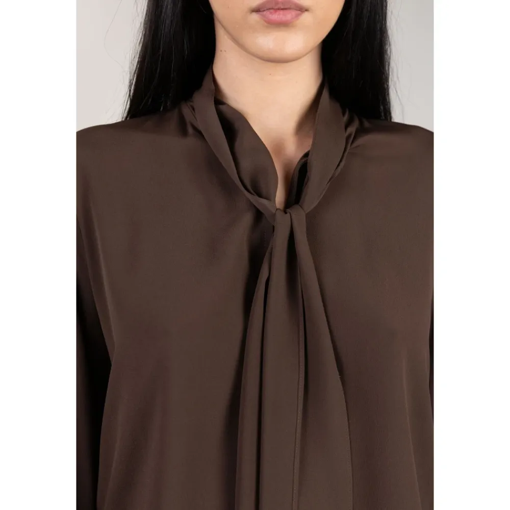 Seventy Bluser & Skjorter*Kortærmet Bluse Brun