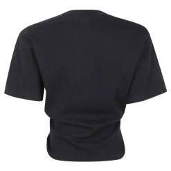 Magda Butrym T-Shirts*Kortærmet Crop Top Sort