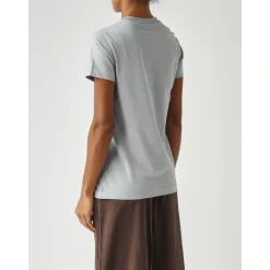 PINKO T-Shirts*Kortærmet T-shirt med broderet logo Blå