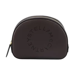 Stella McCartney Toilettasker*Kosmetiktaske med logo Brun