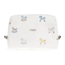 Fendi Toilettasker*Kosmetiktaske med print Hvid