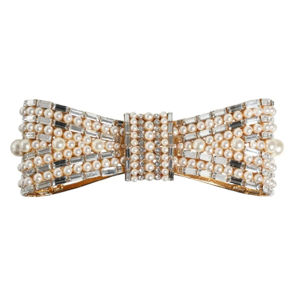 Dolce & Gabbana Smykker*Krystal Bue Broche d Tone Gul