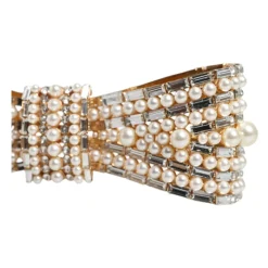 Dolce & Gabbana Smykker*Krystal Bue Broche d Tone Gul