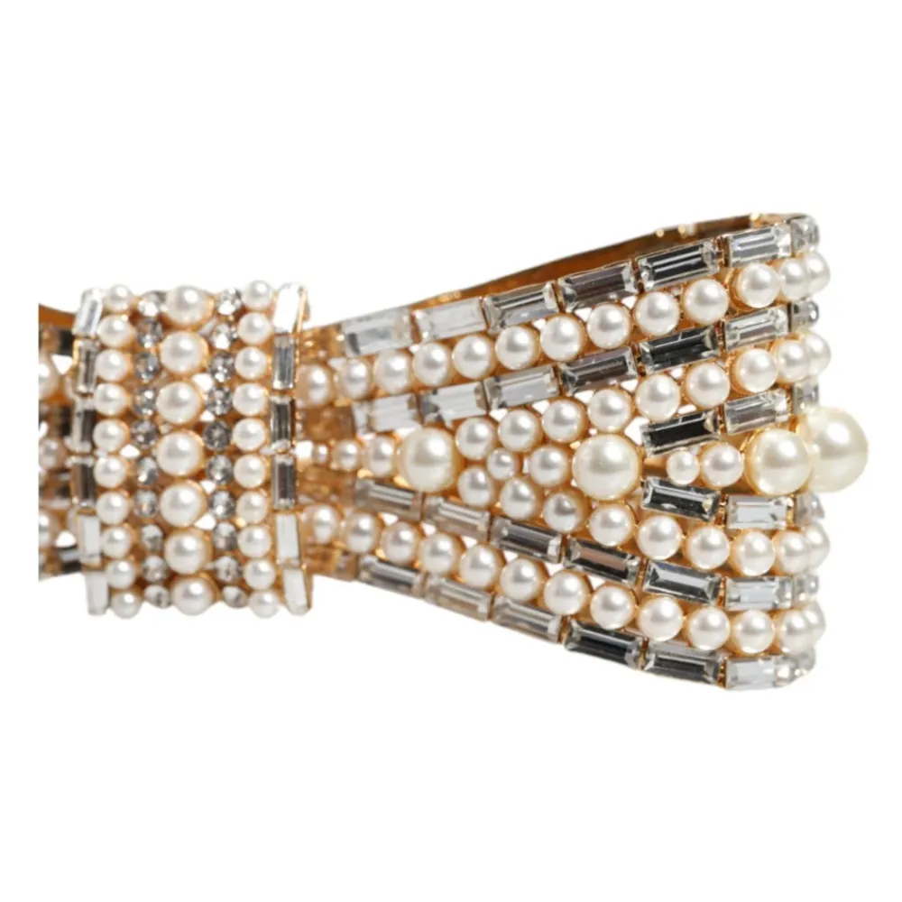 Dolce & Gabbana Smykker*Krystal Bue Broche d Tone Gul