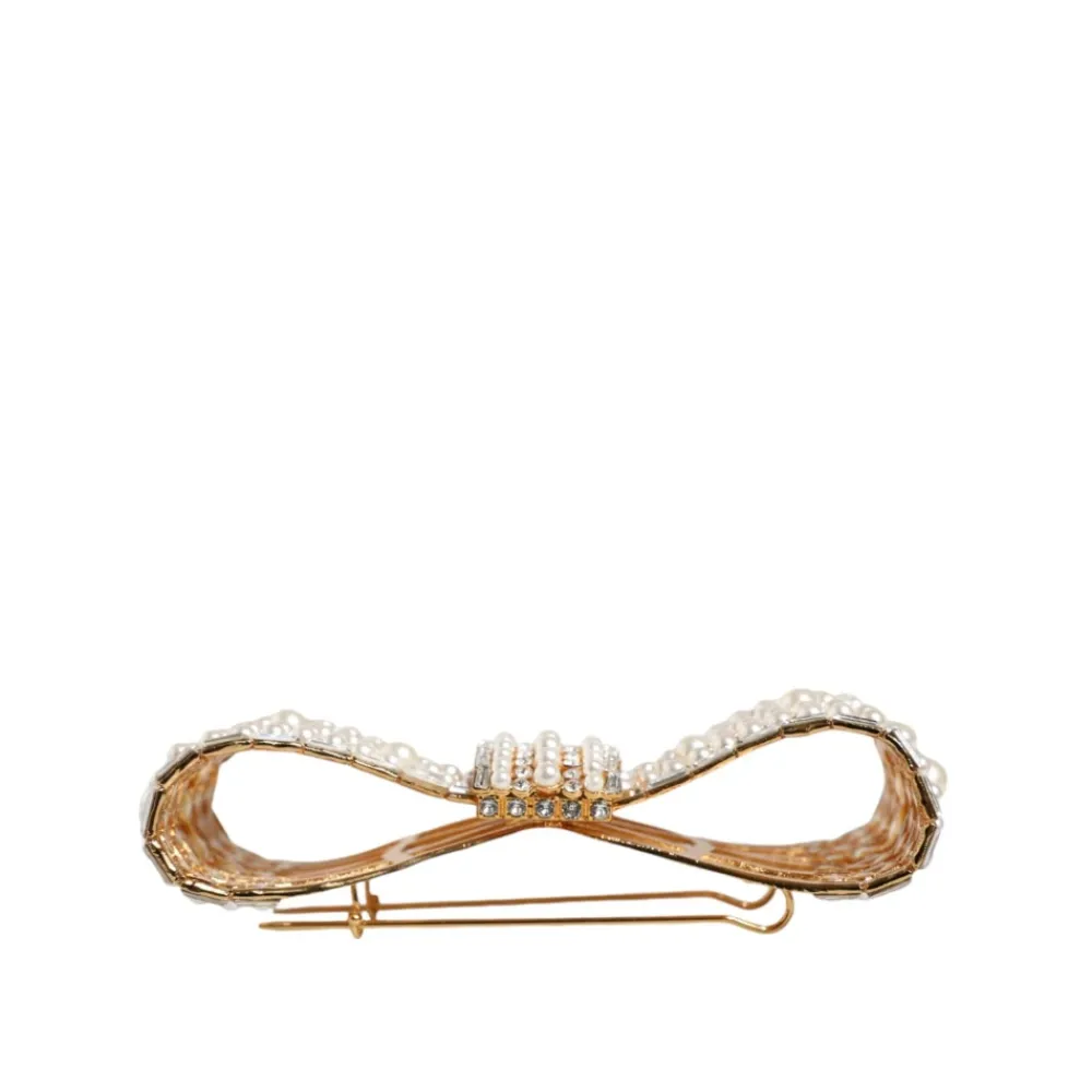 Dolce & Gabbana Smykker*Krystal Bue Broche d Tone Gul