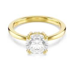 Swarovski Smykker*Krystal d Ring Elegant Moderne Stil Gul