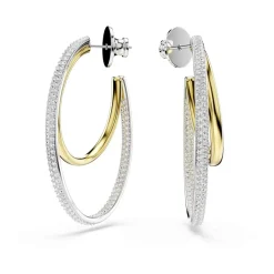 Swarovski Smykker*Krystalstuds, Multifarvet, Elegant Grå