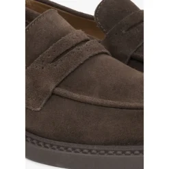 Estro Loafers*Kvinders Saddle Brown Penny Loafers lavet af italiensk ægte velour Brun