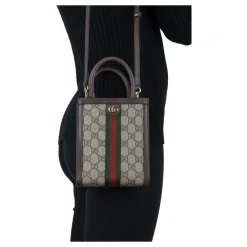 Gucci Håndtasker*Kvinders Skuldertaske GG Motif Grå