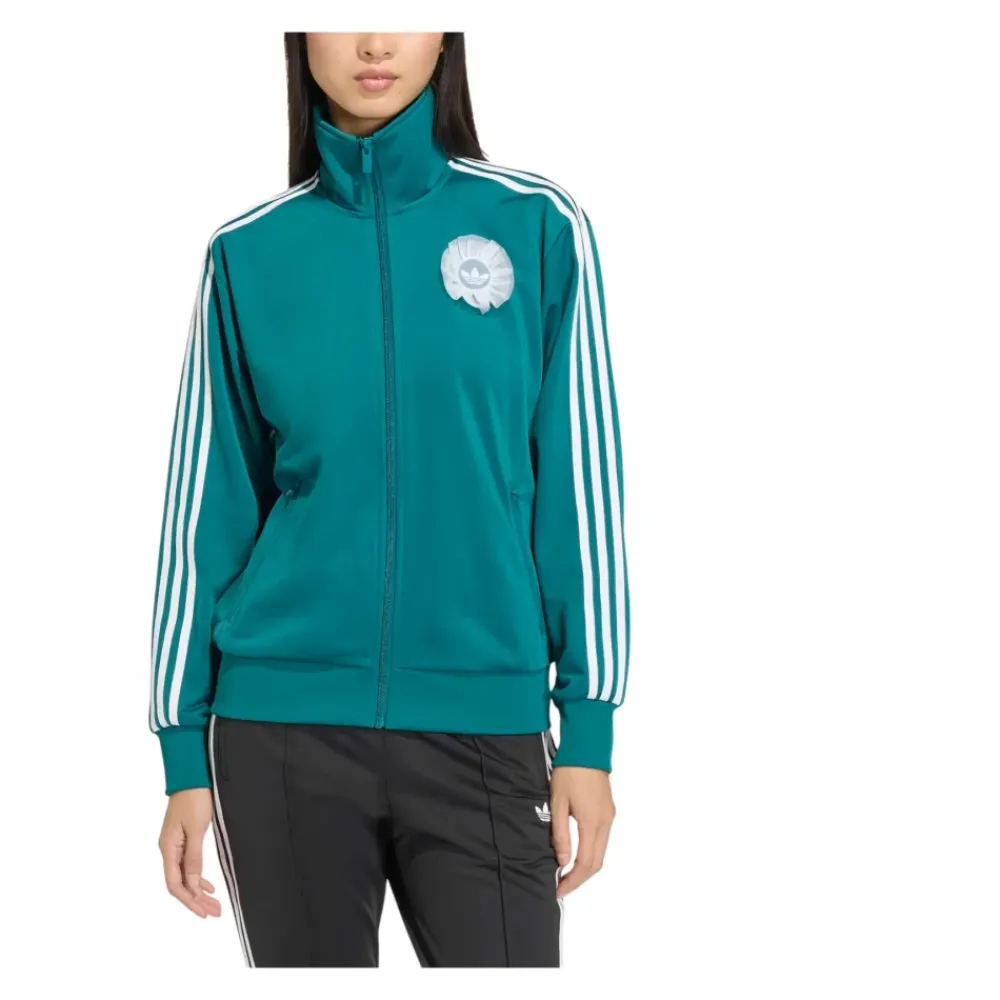 Adidas Striktrøjer & Sweatere*Lace Branding Firebird Track Top Grøn