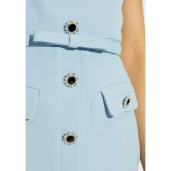 Self Portrait Kjoler*Lace Crystal-Embellished Midi Dress Blå