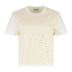 Moncler T-Shirts*Lace T-Shirt Beige