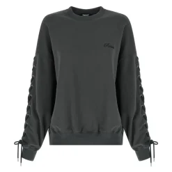 ROTATE Birger Christensen Sweatshirts*Lacing Crewneck Grå